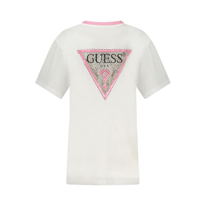 Guess Jeans White Cotton Women Top