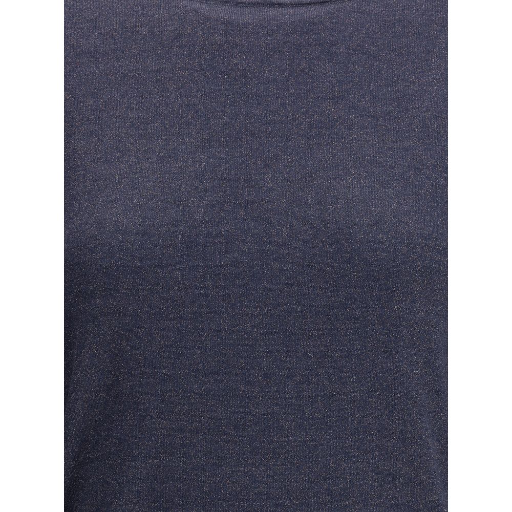 Brunello Cucinelli Long-sleeved lurex Top