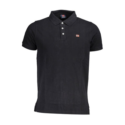 Norway 1963 Black Cotton Men Polo Shirt