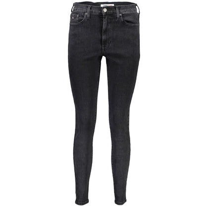 Tommy Hilfiger Black Cotton Jeans & Pant