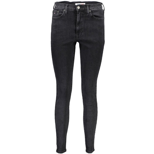 Tommy Hilfiger Black Cotton Jeans & Pant