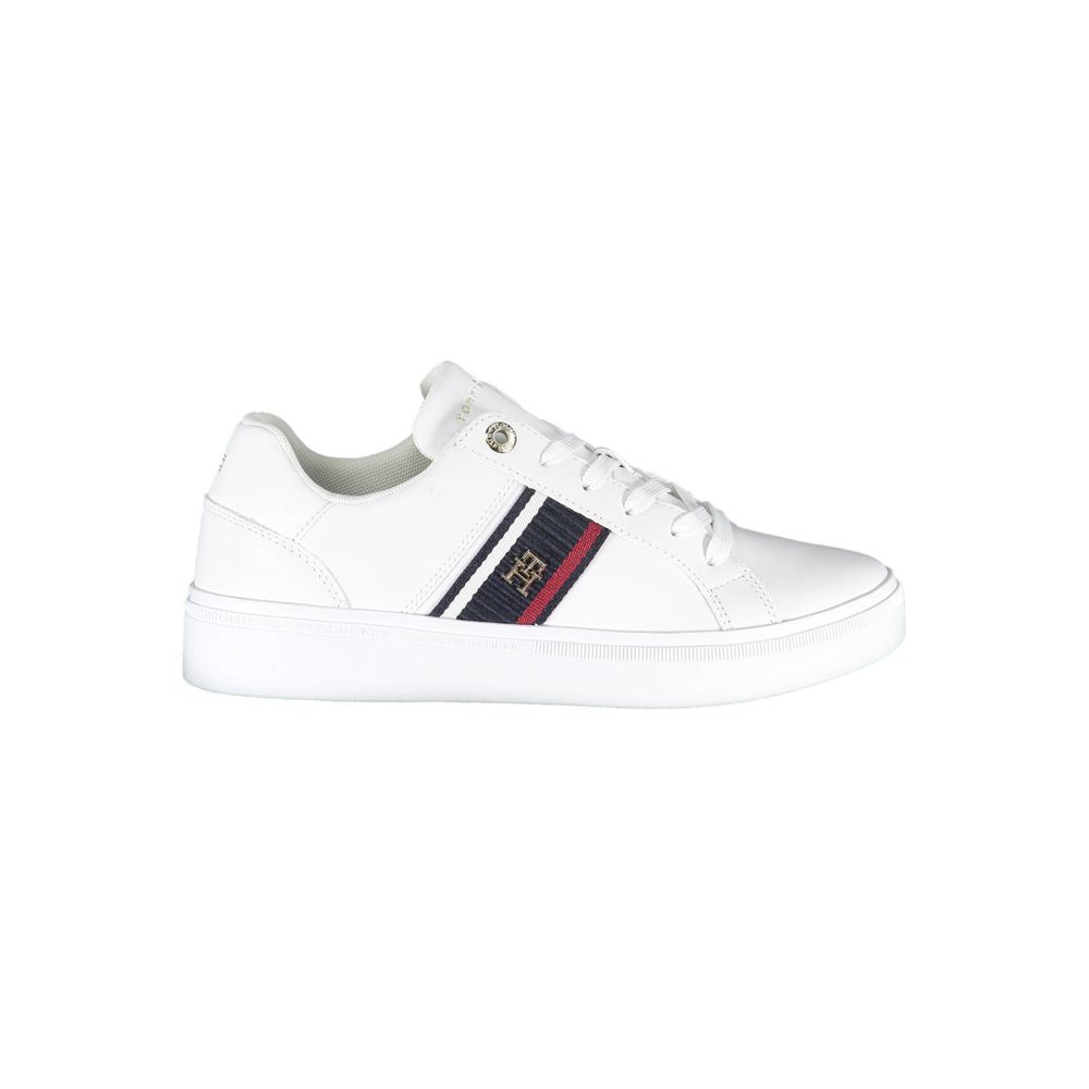 Tommy Hilfiger White Polyester Sneaker