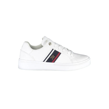 Tommy Hilfiger White Polyester Sneaker
