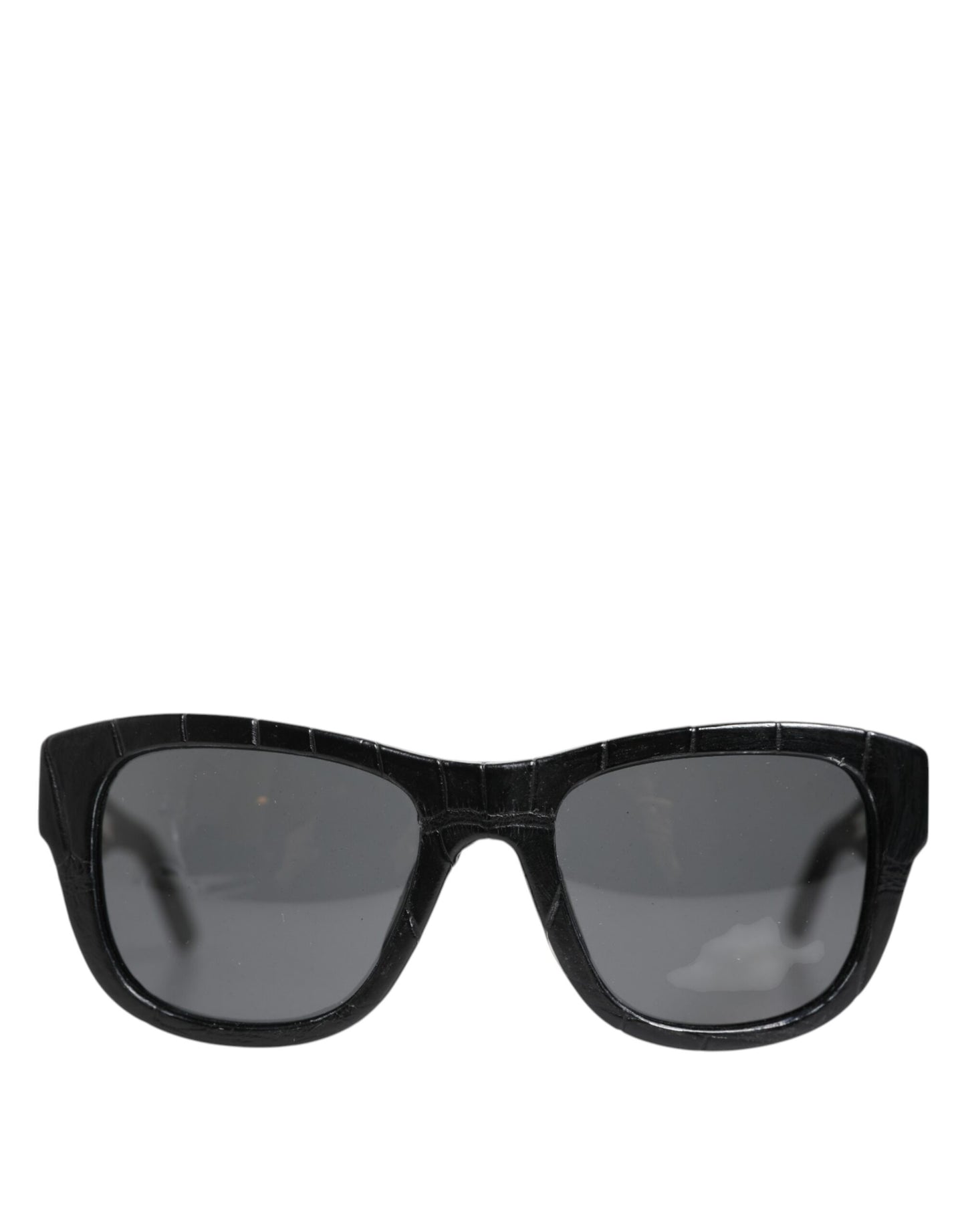 Dolce & Gabbana Black Leather Frame DG4177 Tinted Lens Sunglasses