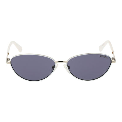 Guess White Unisex Sunglasses