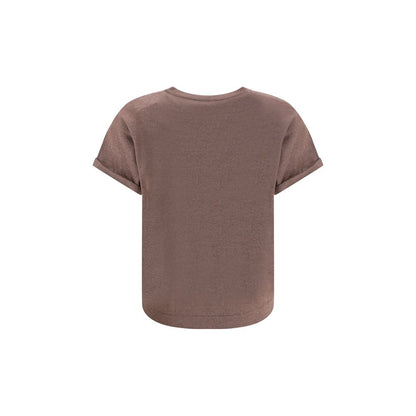 Brunello Cucinelli cashmere glitter T-shirt