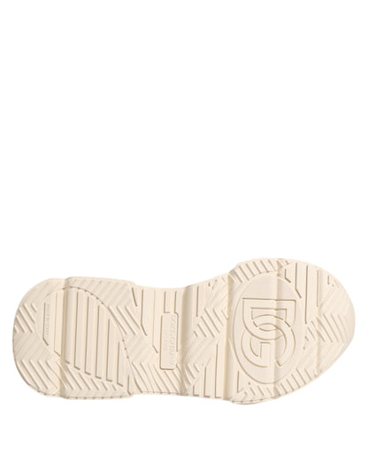 Dolce & Gabbana Beige Leather Daymaster Women Sneaker Shoes