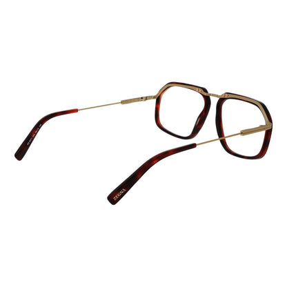 Ermenegildo Zegna Burgundy Men Glasses Frame