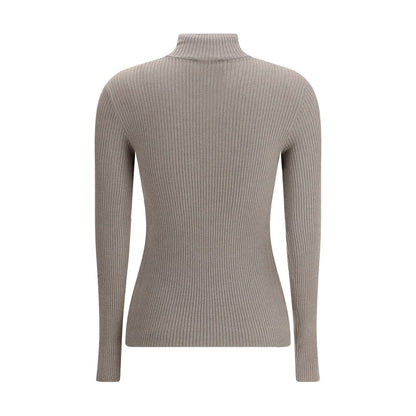 Brunello Cucinelli Zipped high neck Top
