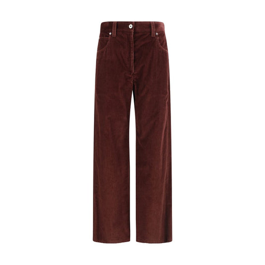 Brunello Cucinelli Straight Velvet Trousers