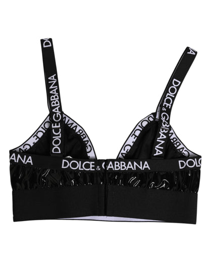 Dolce & Gabbana Black Polyester Soft Cup Brassiere Underwear